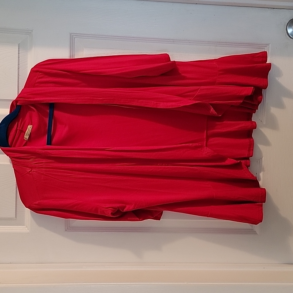 Women's red open cardigan size XXL by Mo favor